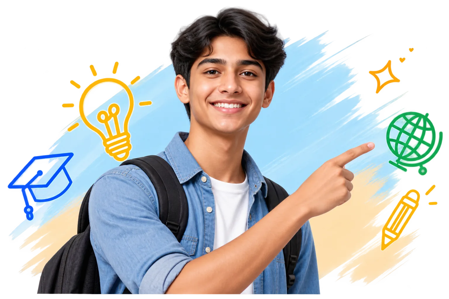 Student thinking about questions